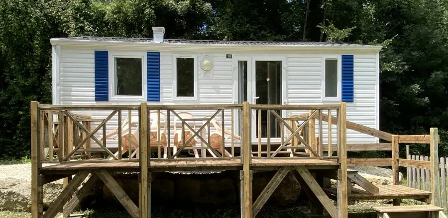 Cradle Campsite : Campsite Du Petit Bonheur Mobil Homes Terrace